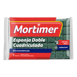 Esponja Doble Cuadricula Mortimer de Cocina Multisuperficie