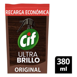 Limpiador Ultra Brillo Cif Original Doypack 380 Ml