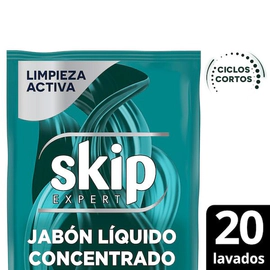 Jabón Líquido Skip Ciclos Cortos Limpieza Activa Doypack 800ml