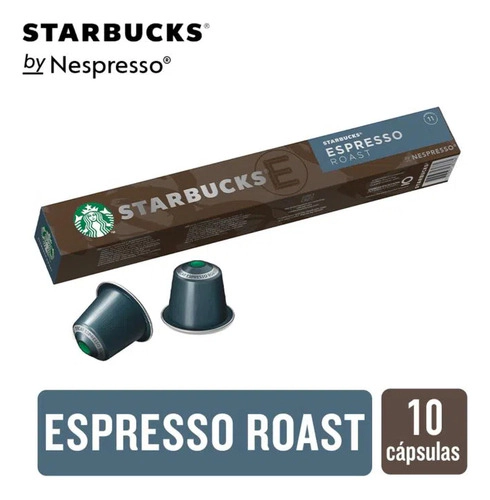 Cafe Starbucks Nespresso Roast Espresso 10 Capsulas