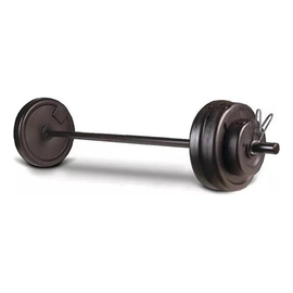 Kit Local Completo Mir Fitness Discos Lisos 17 Kg