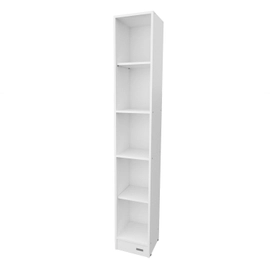 Mueble Organizador 1,80 Mts. Columna Con Estantes Melamina Blanco