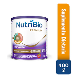 Suplemento Dietario Nutribio Premium Vainilla Lata 400 Gr