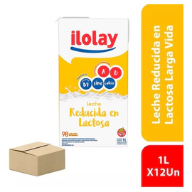 Ilolay Leche Larga Vida Reducida En Lactosa 1 L X12 Unidades