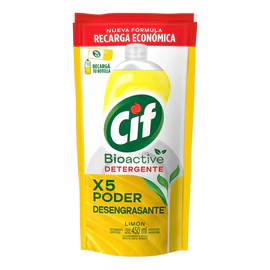 Detergente Cif Bioactive Limón 450 Ml Doypack