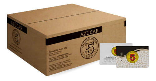 Azúcar 5 Hispanos Caja X800 Sobres 6,25g C/u 5kg