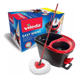 Vileda Easy Wring Mopa Microfibra Balde Centrifugado A Pedal