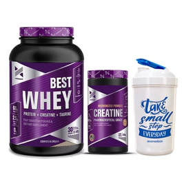 Xtrenght Proteina Whey 2 Lb Best + Creatina 250 Gr + Vaso