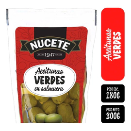 Aceitunas Nucete Verdes Doypack X 180 Gr