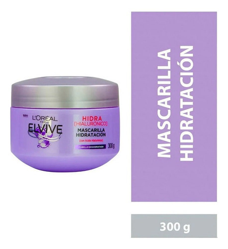 Mascarilla Capilar Elvive Loreal Hidra Hialuronico 300 Ml