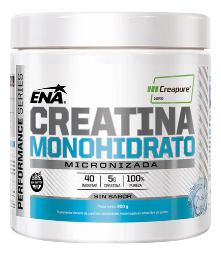 Ena Creatina Monohidratada Micronizada Creapure X200gr