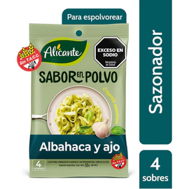 Sabor En Polvo Alicante Albahaca Ajo 4 Sobres