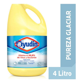 Lavandina Ayudin Triple Poder Pureza Glaciar 4 L