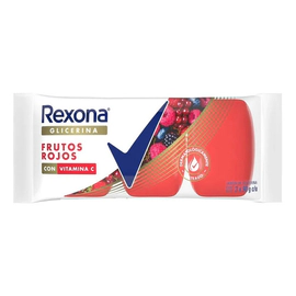 Jabon Rexona En Barra De Glicerina Frutos Rojos 3 90 Gr