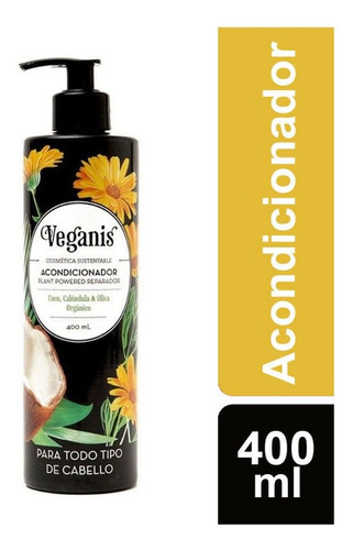 Acondicionador Veganis Reparador Coco Y Oliva 400 Ml