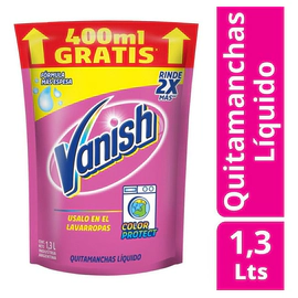 Vanish Quitamanchas Liquido Rosa Doypack Repuesto 1.3 Lt