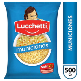 Fideos Lucchetti Municiones 500 Gr