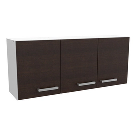 Alacena de Cocina Mosconi Exp 1,20m Melamina Blanco / Chocolate Wengue
