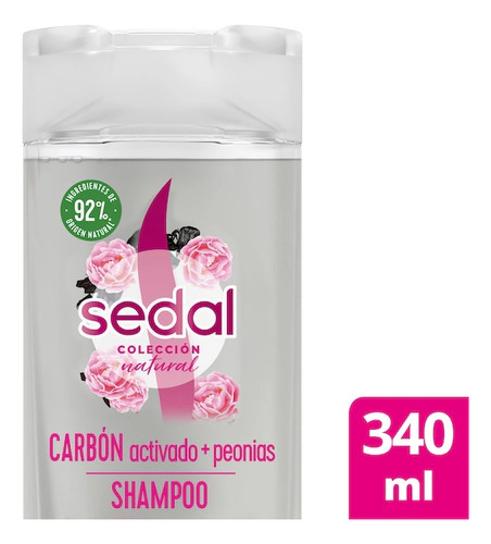Shampoo Sedal Carbon Activado Y Peonias 340 Ml