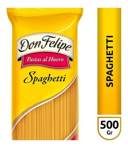 Fideos Al Huevo Don Felipe Spaghetti X 500 Gr