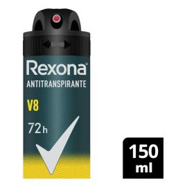 Rexona Men V8 Antitranspirante Aerosol 150ml Fragancia Fresca
