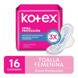 Kotex Toalla Femenina Normal 16 Un