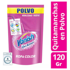 Vanish Oxi Action En Polvo Para Ropa De Color Formato 120gr