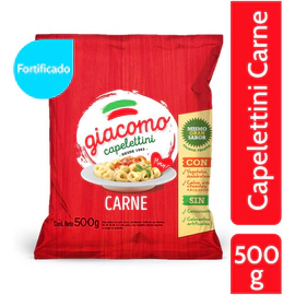Giacomo Capelettini Carne Pasta Semola Fortificada 500 Gr