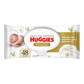 Toallitas Húmedas Huggies Con Óleo Calcáreo Deluxe 48 Unidades