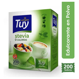 Tuy Edulcorante En Polvo Stevia Equilibrado X 200 Sobres