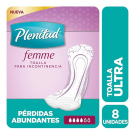 Toalla Ultra Plenitud Femme X 8 Unidades