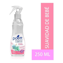 Perfume Poett Para Ropa Fragancia Suavidad De Bebe 250 Ml