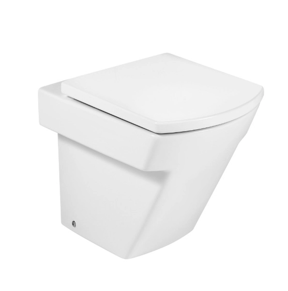 COMBO ROCA INODORO HALL CORTO RIM CON TAPA SOFT CLOSE