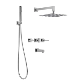 Grifería De Ducha Castilla Bicomando con Duchador De Mano