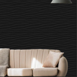 Cerámica Angelgres Marino Black 30X59 Con Relieve