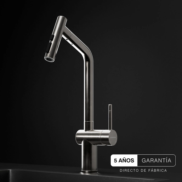 GRIFERIA JOHNSON DE COCINA GLOW STEEL