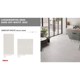 ELIANE PORC. SAND OFF WHITE 90X90 AC