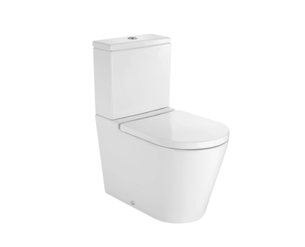 COMBO ROCA INODORO INSPIRA LARGO RIM+MOCHILA+TAPA SOFT CLOSE