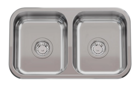 PILETA DOBLE COCINA JOHNSON 59,8 x 34 x 15m