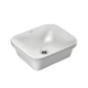 PEIRANO BACHA DE SEMI EMBUTIR RECTANGULAR BLANCA