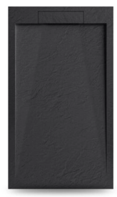 PISO DUCHA RESINA POLIESTER NEGRO 900 X 700 X 25