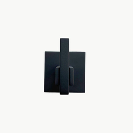 Percha Simple Baires Negro Mate