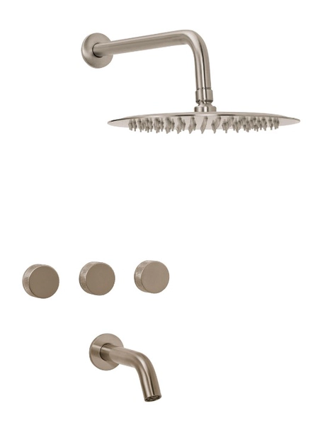 PEIRANO FABRIC GRIF. DUCHA BICOMANDO NIQUEL C/TRANSF