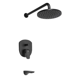 Grifería Para Bañera Y Ducha FV Epuyén 0106/L2 Negro Mate Monocomando