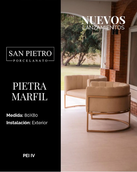 SAN PIETRO PORC. PIETRA GRIS 80X80 SATINADO