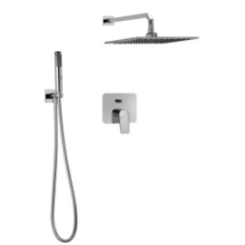 DUCHA MONOC C/TRANSF Y DUCHADOR CROMO WAVE PEIRANO