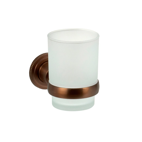 PORTA VASO Y CEPILLO DARK GOLD LINEA PULSE PEIRANO