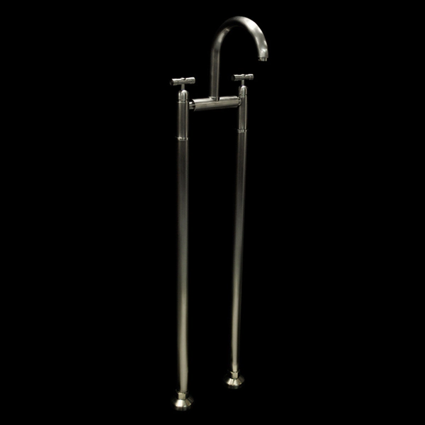 ROBINET BRONX PEDESTAL DE BAÑERA NEGRO MATE