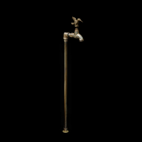 ROBINET CANILLA DE JARDÍN PEDESTAL COLIBRÍ BRONCE V CLARO