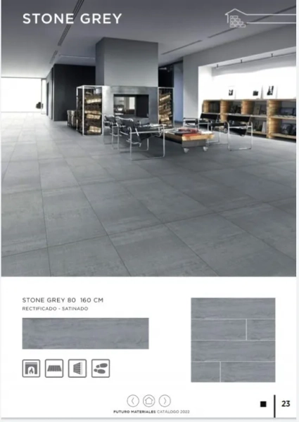 SPL PORC. STONE GREY 80x160 SATINADO